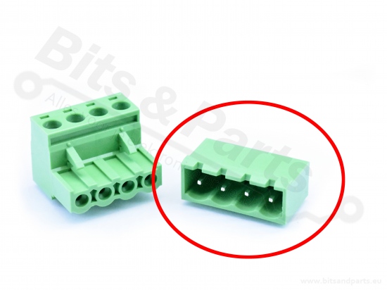Pluggable terminal 4-pin male - Dinkle 5EHDRC